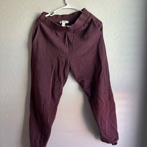 Aerie Maroon Jogger Pants